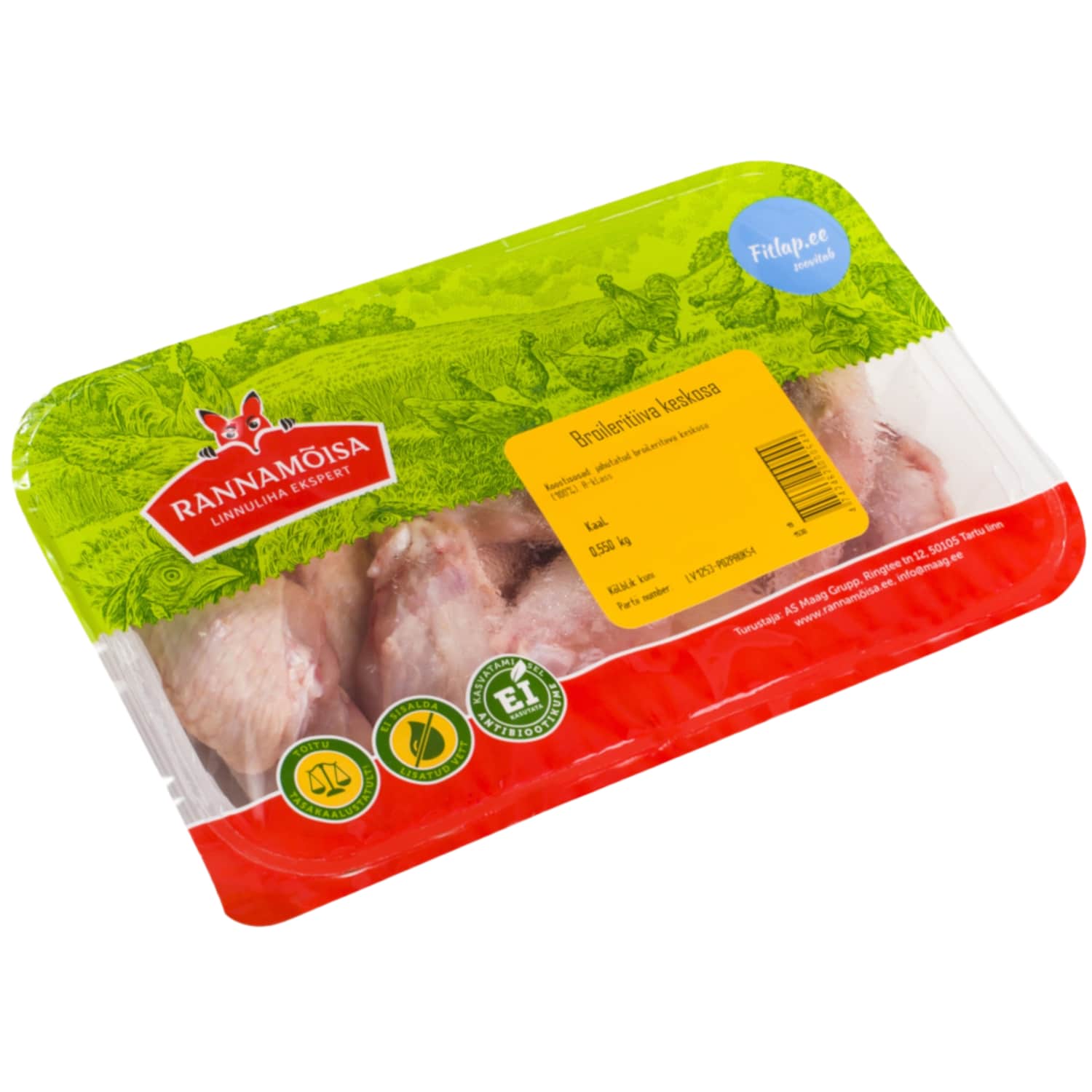 Br.tiiva keskosa, värs., A-kl Rannamõisa 500g