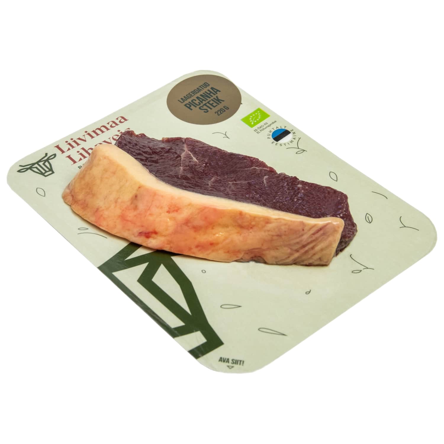 Mahe rohumaaveise Picanha steik Linnamäe 220g