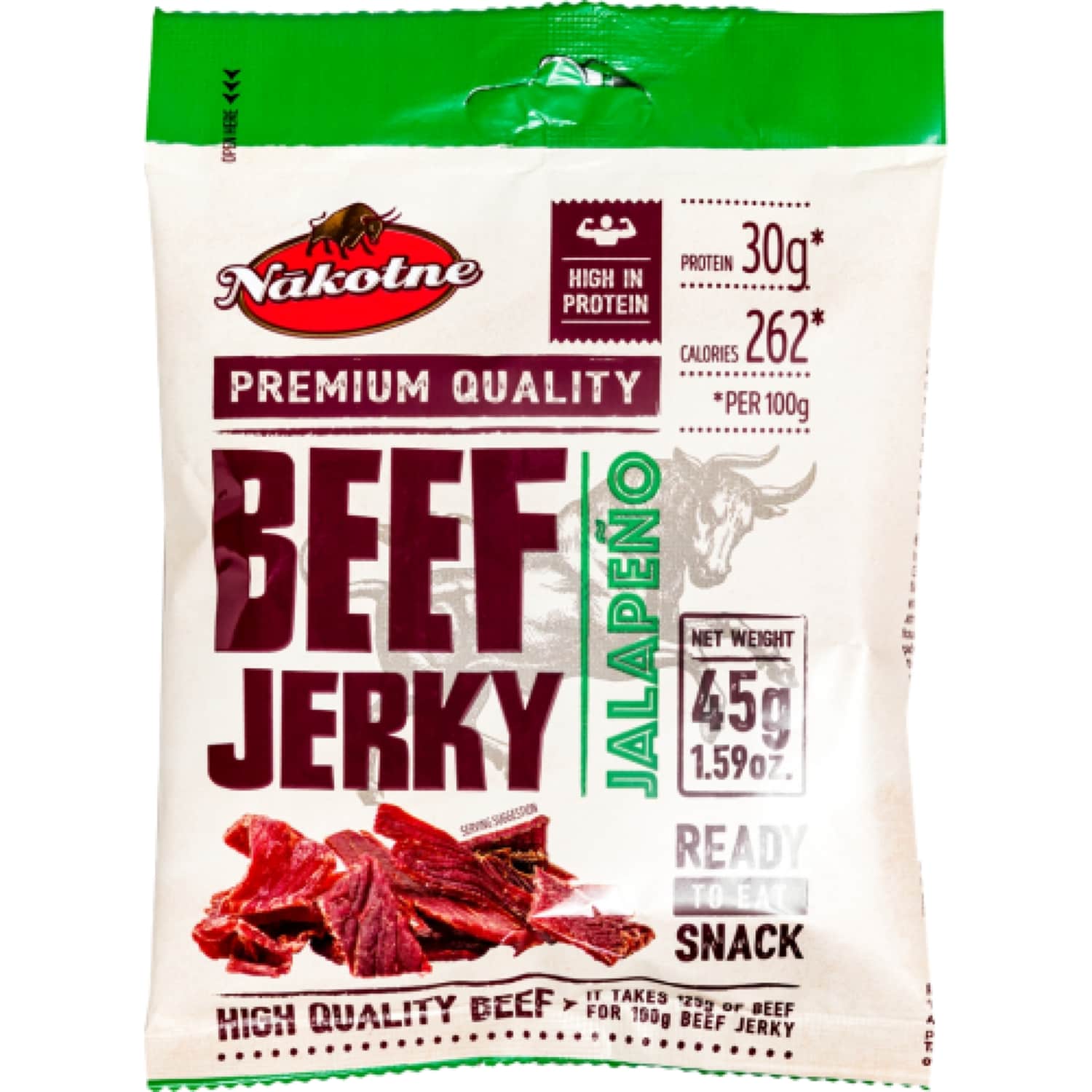 Uzkoda liellopu gaļas k/k jalapeno 45g