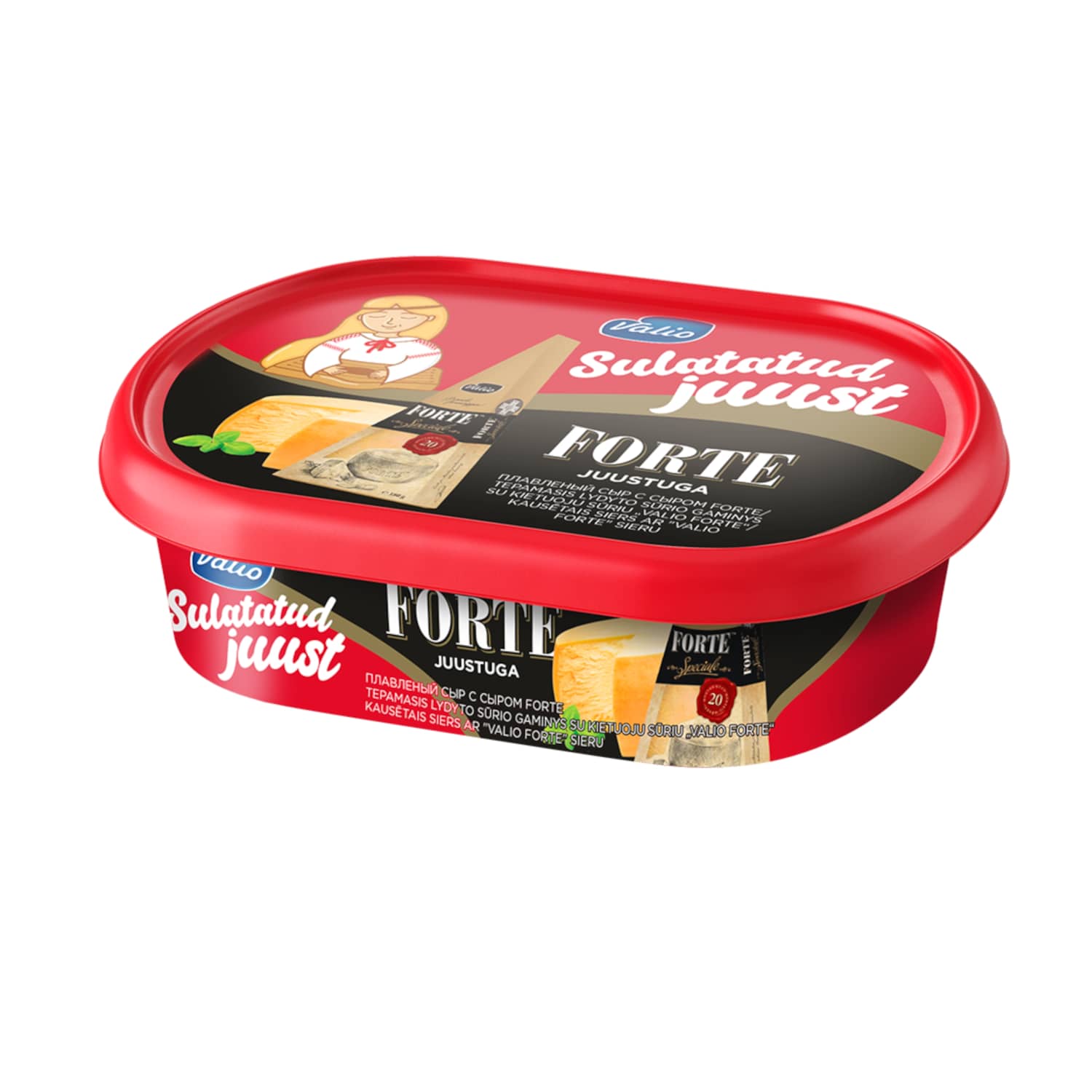 Lyd. tepamasis sūris VALIO FORTE, 18 %, 185 g