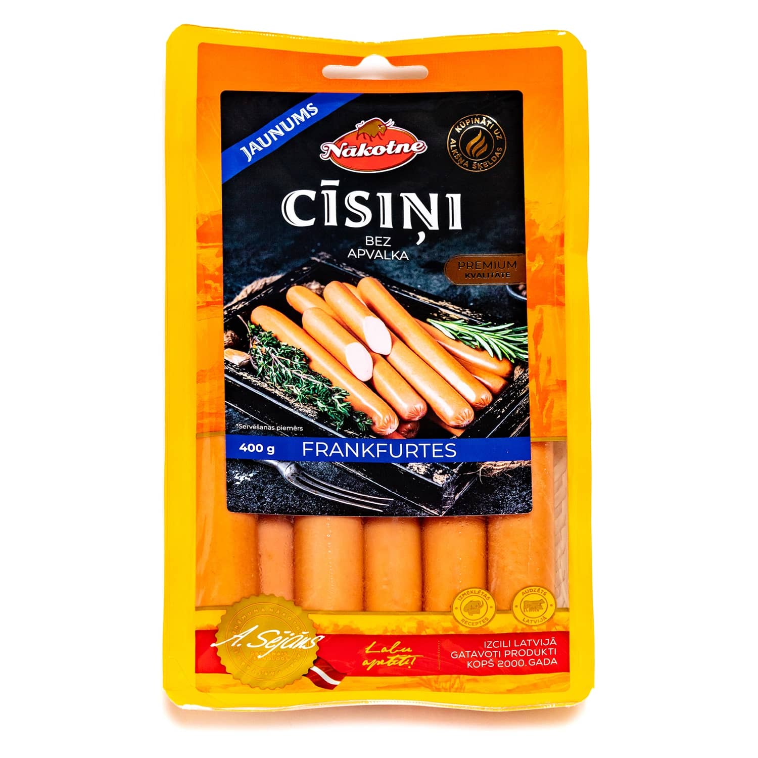 Frankfurtes cīsiņi Nākotne 400g