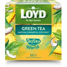 Žalioji arbata LOYD MATCHA su ananasu ir kokosu, 20 x 1.5 g