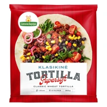Kvietinės tortilijos LIETUVOS KEPĖJAS, 25 cm, 360 g