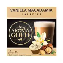 Kavos kapsulės AROMA GOLD VANILLA MACADAMIA, 256 g