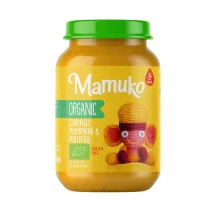 Ekologiška morkų, moliūgų ir bulvių košė kūdikiams MAMUKO, nuo 6 mėn., 190 g