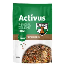Grikiai su vištiena ir šitakių grybais ACTIVUS & ŽALGIRIS, 250 g