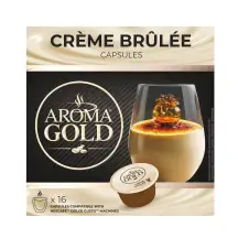 Kavos kapsulės AROMA GOLD CREME BRULEE, 256 g