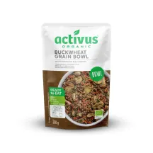 Ekologiškas grikių patiekalas su pievagrybiais ir morkomis ACTIVUS, 250 g