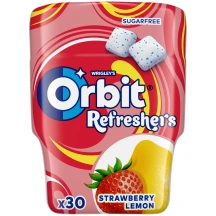 Kramotomoji guma ORBIT REFRESHERS STRAWBERRY LEMON, 67 g