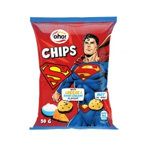 Sūrio ir grietinėlės skonio traškučiai SUPERMAN OHO, 50 g