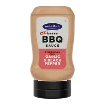 BBQ padažas SANTA MARIA GARLIC & BLACK PEPPER, 280 g