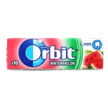 Kramtomoji guma arbūzo skonio ORBIT, be cukraus, su saldikliais, 14 g