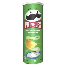 Bulvių traškučiai su grietine ir svogūnais PRINGLES, 165 g