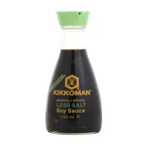 Sojų padažas su sumažintu druskos kiekiu KIKKOMAN, 150 ml
