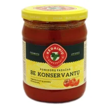 Pomidorų padažas be konservantų KĖDAINIŲ KONSERVAI, 500 g