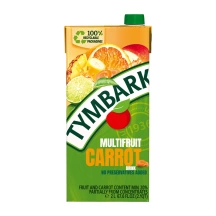 Įvairių vaisių ir morkų sulčių gėrimas TYMBARK (20%), 2 l
