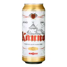 KAUNO šviesusis alus skardinėje, 5 %, 500 ml