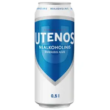 Nealkoholinis UTENOS alus, 0,5 l skardinė