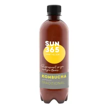Ekologiškas natūraliai gazuotas gaivusis arbatos gėrimas SUN365 KOMBUCHA TRADITIONAL, 0,5 l