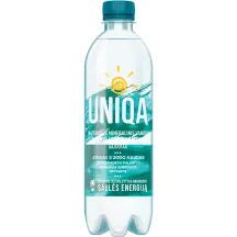 Gazuotas natūralus mineralinis vanduo UNIQA, 500 ml