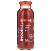 Braškių ir bananų vaisių kokteilis GRANINI RED, 250 ml