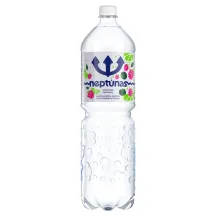Gazuotas stalo vanduo NEPTŪNAS, žal. citr. ir aviečių skonio, 1.5 l