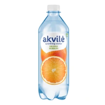 Lengvai gazuotas stalo vanduo AKVILĖ, apelsinų aromato, 0,6 l