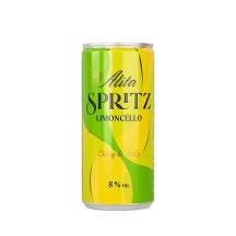 Gazuotas aromatizuoto vyno produktų kokteilis ALITA SPRITZ LIMONCELLO, 8 %, 0,2 l