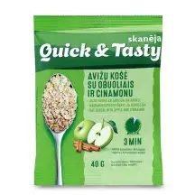 Avižinė košė su obuoliais ir cinamonu SKANĖJA, 40 g
