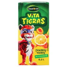 Įvairių vaisių sulčių gėrimas ELMENHORSTER VITA (TIGRAS), 200 ml