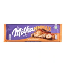 Pieninis šokoladas su karameliniu įdaru ir lazdynų riešutais MILKA, 300 g