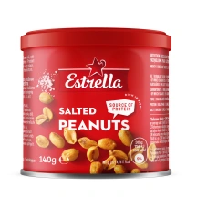 Kepinti žemės riešutai su druska ESTRELLA, 140 g