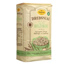 Visų grūdo dalių avižiniai dribsniai MALSENA, 1,5 kg