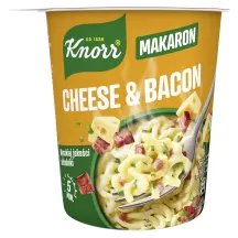 Makaronai su sūrio padažu ir rūkytu kiaulienos kumpiu KNORR, 71 g