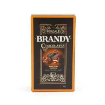 Šokoladiniai saldainiai PERGALĖ BRANDY su brendžiu, 190 g