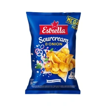 Grietinės ir svogūnų skonio bulvių traškučiai ESTRELLA, 250 g