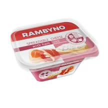 RAMBYNO tepamasis sūrelis su kumpiu, 50 % rieb. s. m., 175 g