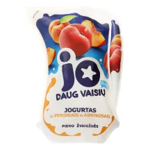 Jogurtas su persikais ir abrikosais JO, 2,5 % rieb., 900 g