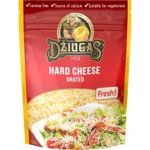 Kietasis sūris DŽIUGAS, 40% rieb., 100 g (po. s.m. tarkuotas)
