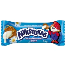 Glaistytas varškės sūrelis su kondensuotu pienu NYKŠTUKAS, 21% rieb., 45 g