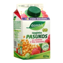 GAMTOS raugintos pasukos su avietėmis ir linų sėmenimis, 0,7 % rieb., 0,5 kg