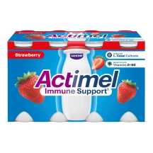 Braškių skonio jogurtinis gėrimas ACTIMEL, 1,5 % rieb., 8 x 100 g