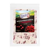 Sūris su spanguolėmis WENSLEYDALE ILCHESTER, 42% rieb. s. m., 150 g