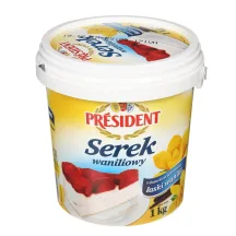 Varškė VANILA PRESIDENT, 1 kg