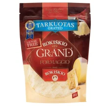 Tarkuotas kietas sūris ROKIŠKIO GRAND, 37 % rieb., 100 g