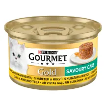 Kačių ėdalas su vištiena GOURMET GOLD, 85 g
