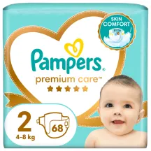 Sauskelnės PAMPERS PREMIUM CARE (2), 4 - 8 kg, 68 vnt.