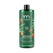 Drėkinamojo rankų muilo su braškių aromatu ir alavijų geliu papildymas MARGARITA, 1l