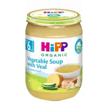 Ekologiška daržovių sriuba HIPP su veršiena (nuo 6 mėn.), 190 g