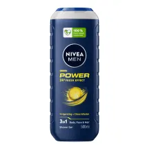 Dušo želė vyrams NIVEA MEN POWER FRESH, 500 ml